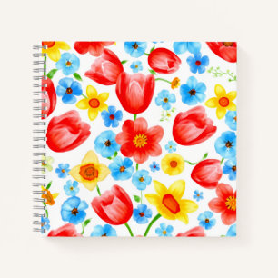Blooming Spring Flowers Notebook