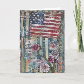 Blooming Stripes Card