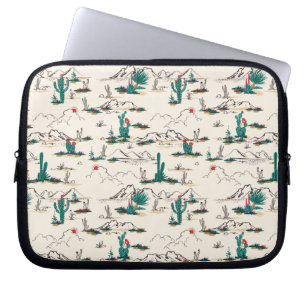 Blooming Succulents Pattern Laptop Sleeve