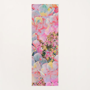 Blooming Summer Hydrangea Flower Yoga Mat