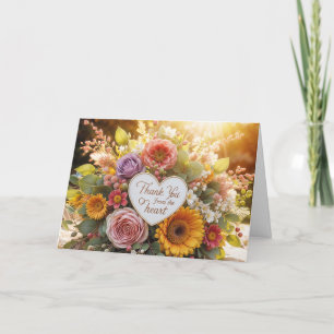 blooming thank you card
