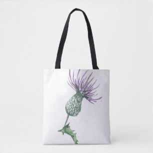 Blooming Thistle Tote Bag