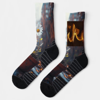 Blooming Through the Fire Socks