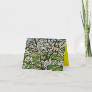 Blooming Tree Folded Greeting Card