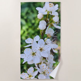 Blooming Tree in Spring Romania – Blossom Photogra Beach Towel