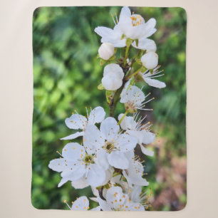 Blooming Tree in Spring Romania – Blossom Photogra Sherpa Blanket