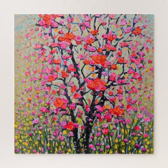 Blooming Tree Jigsaw Puzzle (Vertical)
