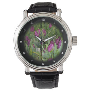 Blooming Tulips Wrist Watch
