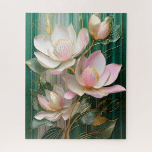 Blooming Wallpaper Japanese Magnolia Art Jigsaw Puzzle