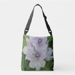 Blooming Water Hyacinth - Tropical Aquatic Flower Crossbody Bag
