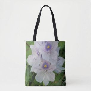 Blooming Water Hyacinth - Tropical Aquatic Flower Tote Bag