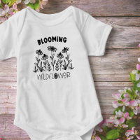 Blooming Wildflower Black White Matching Mummy Me