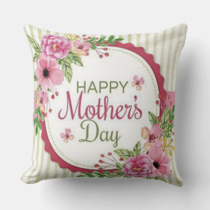 Blooming with Love: Happy Mother's Day Cushion