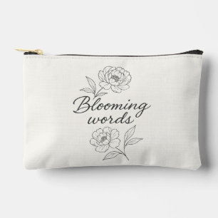 Blooming Words Floral Pouch