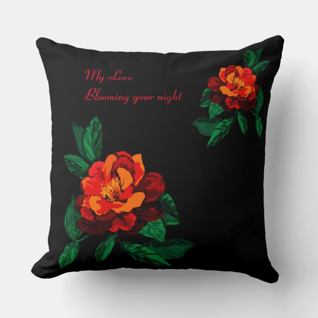 Blooming your night lumbar pillow (Front)