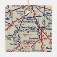 Bloomington IN 50's Map