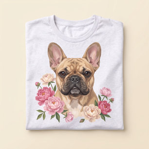 Bloompup Floral Gouache Pet Portrait Tri-Blend Shirt