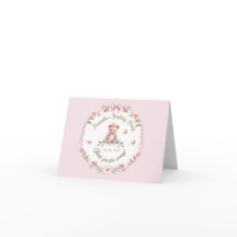 Blooms & Bears Birthday Gratitude Thank You Card