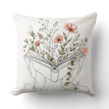 Blooms Book Botanical Line Art