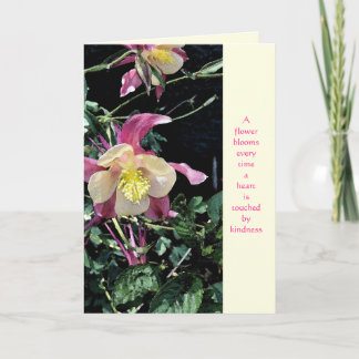 Blooms Kindness Thank You Card