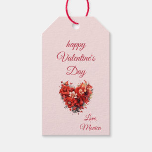 Blooms of Affection   Custom Valentine's Day  Gift Tags