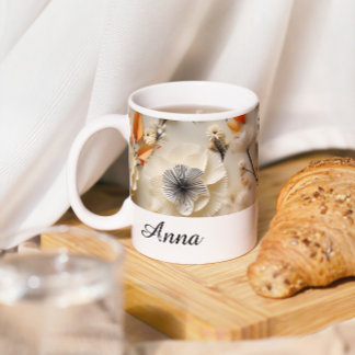 Blooms of Inspiration: Personalised Coffee Mug