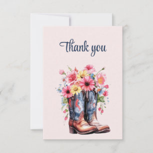 Blooms of Prairie: Vintage Dusty Pink Note Card