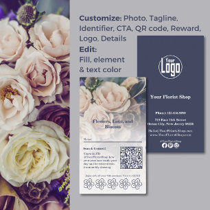 Blooms & Rewards Customisable Florist Loyalty Card