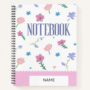 Bloomy Pastel Notebook Cover