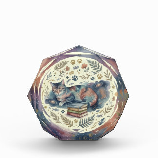 Bloque de Cristal Decorativo- Art Acuarela Photo Block