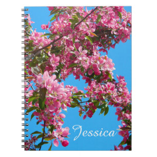 Blossom and Blue Sky Personalised Notebook