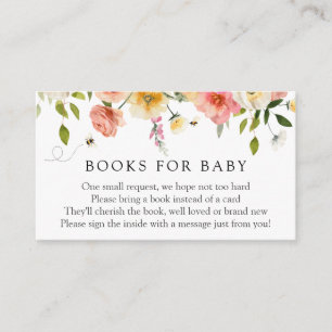 Blossom and Honey Books for Baby insert card