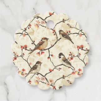 Blossom and Song Favour Tags