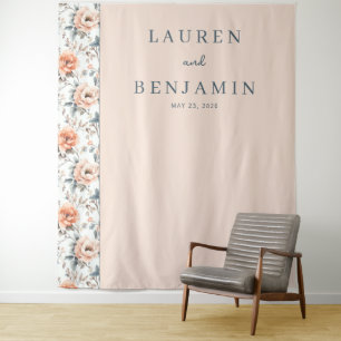 Blossom and Vow Wedding Tapestry