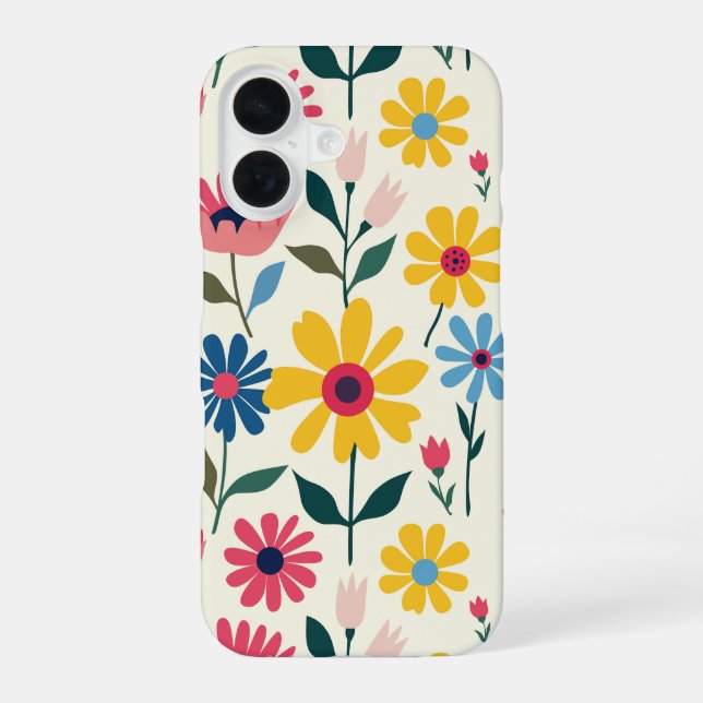 Blossom Babe iPhone 16 Case (Back)