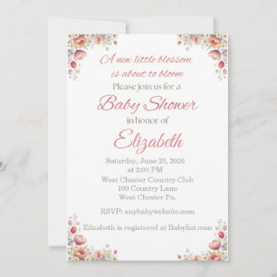 Blossom Baby Shower Invitation