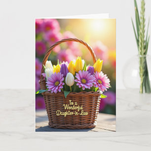 Blossom Basket Mothers Day Card