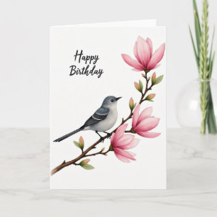 Blossom Bird Birthday Card