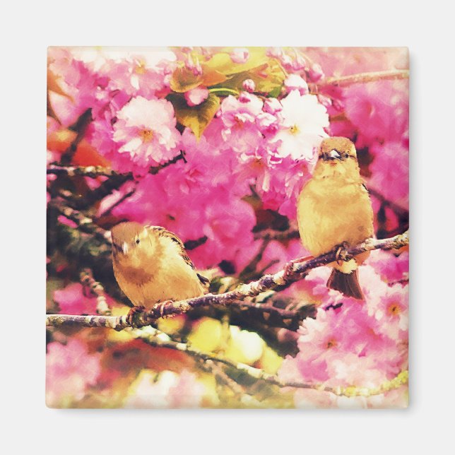Blossom Birdies Magnet (Front)