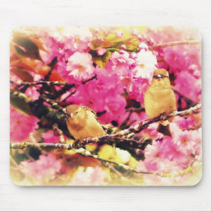 Blossom Birdies Mouse Pad