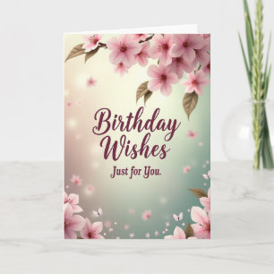 Blossom Birthday Greetings Card