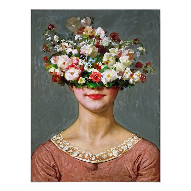 “Blossom Bonnet” Helen - Art & Floral Society Poster (Front)