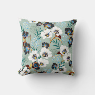 Blossom Botanical Vintage Floral Pattern Cushion