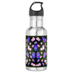 Blossom Breeze Blush Pink Blooms Lavender Blue 532 Ml Water Bottle
