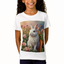 Blossom Bunny & Carrot Patch Kids T-Shirt 
