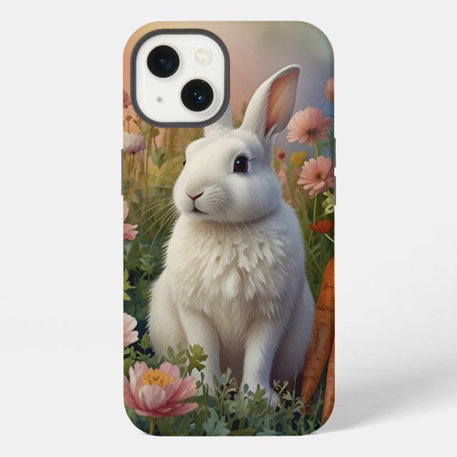Blossom Bunny & Carrot Patch Phone Case  (Back)