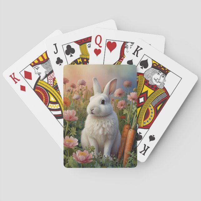 Blossom Bunny & Carrot Patch Playing Cards (Back)