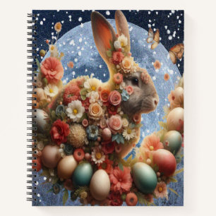 Blossom Bunny Easter  Notebook