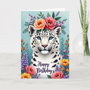 Blossom Cat Birthday Card