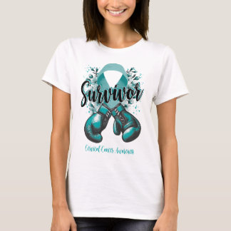 Blossom Cervical Cancer Warrior Survivor T-Shirt